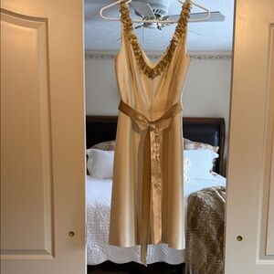 Banana Republic Cream Top with Gold Accents